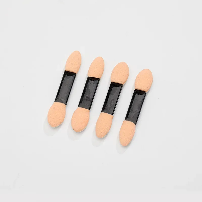 20pcs Nails Powder Eyeshadow Brushes Sponge Head Double Sided Brush Disposable Nail Art Powder Makeup Applicators Cosmetic Tools