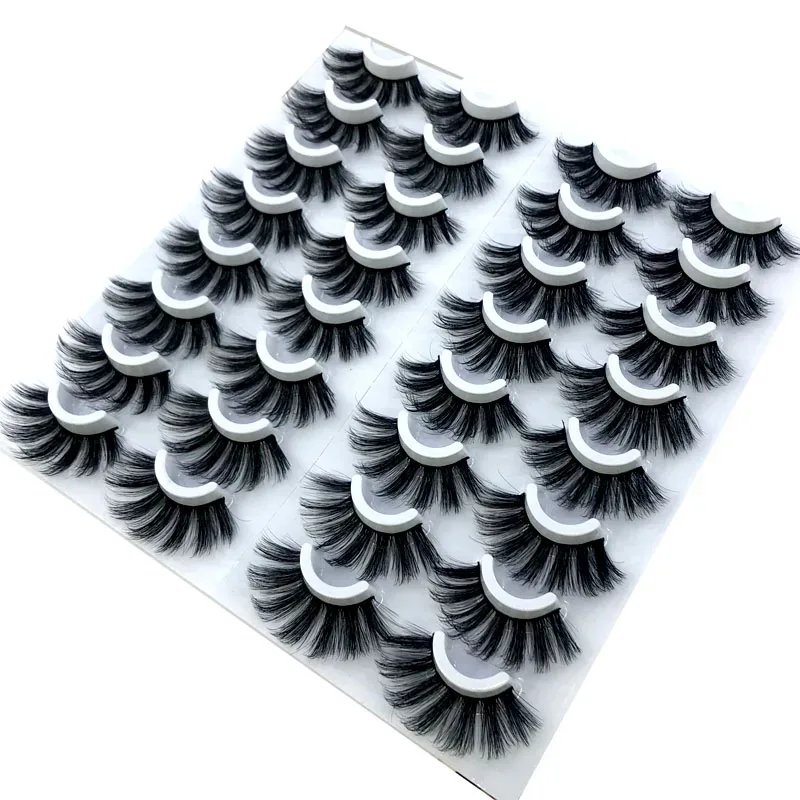 16 Pairs 3D Mink Hair False Eyelashes Natural/Thick Long Eye Lashes Wispy Makeup Beauty Extension Tools — image 6