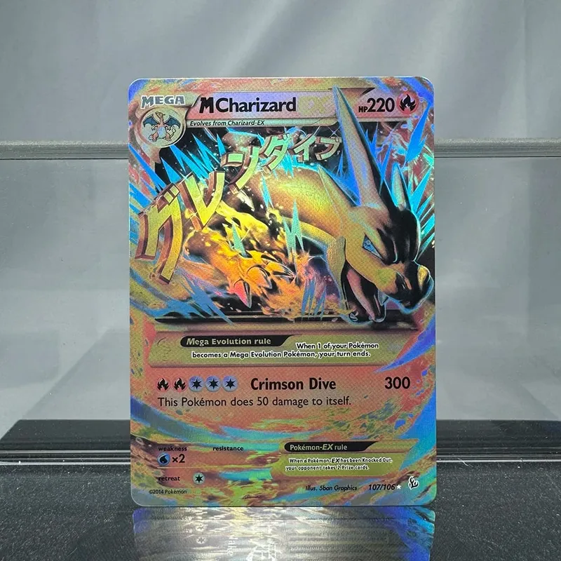 Charizard PTCG Single Collection Card 1st Edition 1996 Vmax Ex Rare Rainbow Card PKM Proxy Cards Toys Gifts — image 11