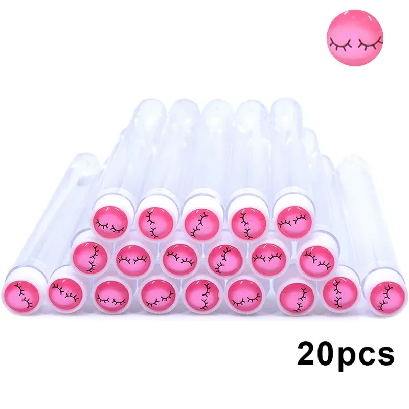 20pcs Reusable Eyebrow Brush Tube Disposable Eyelash Brush Eyebrow Brush With Eelash Resin Drill Replaceable Makeup Brushes — image 6