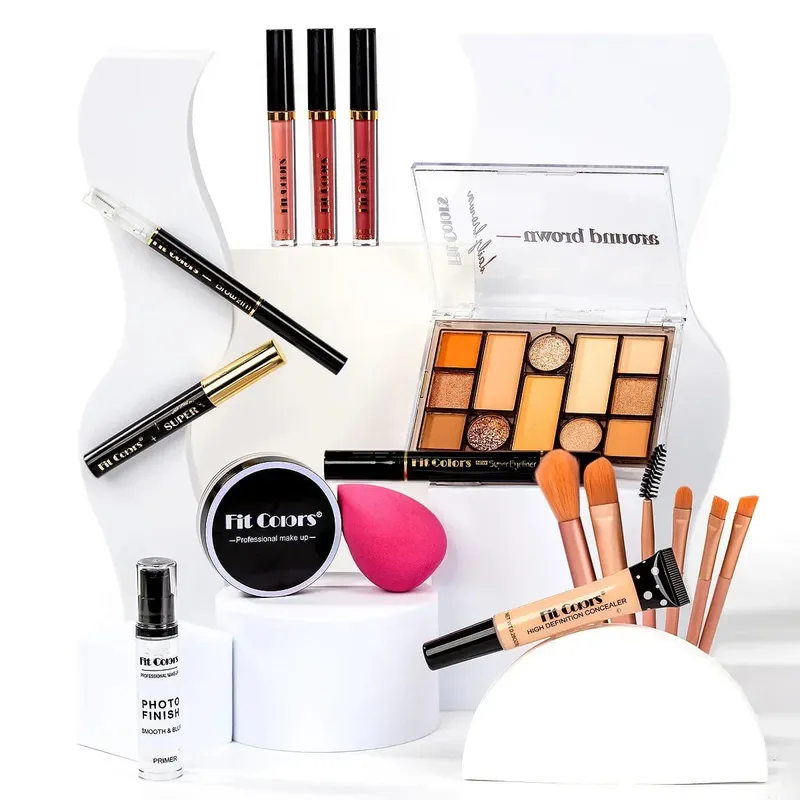 Korean Waterproof Makeup Kit Professional Long Lasting Cosmetics Set For Women All In One Complete Collection