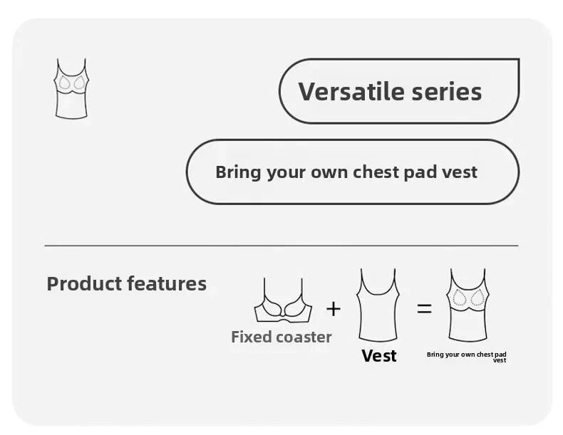M-2XL Ice Silk Seamless One-piece Bottoming Tank Tops with Chest Pads Women Inner Outerwear Wide Shoulder Sleeveless Tops — image 8