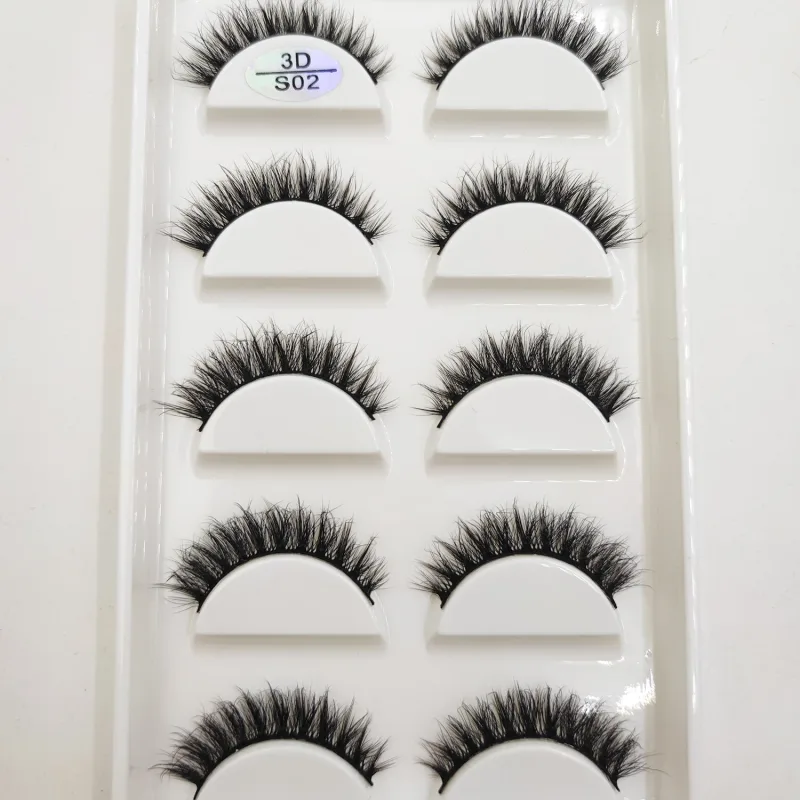 Natural 3D Mink False Eyelashes Soft Wispy Fluffy Eye Faux Lashes Make Up Eyelash Beauty Cat Cilios 5 Pairs 15 Styles — image 13