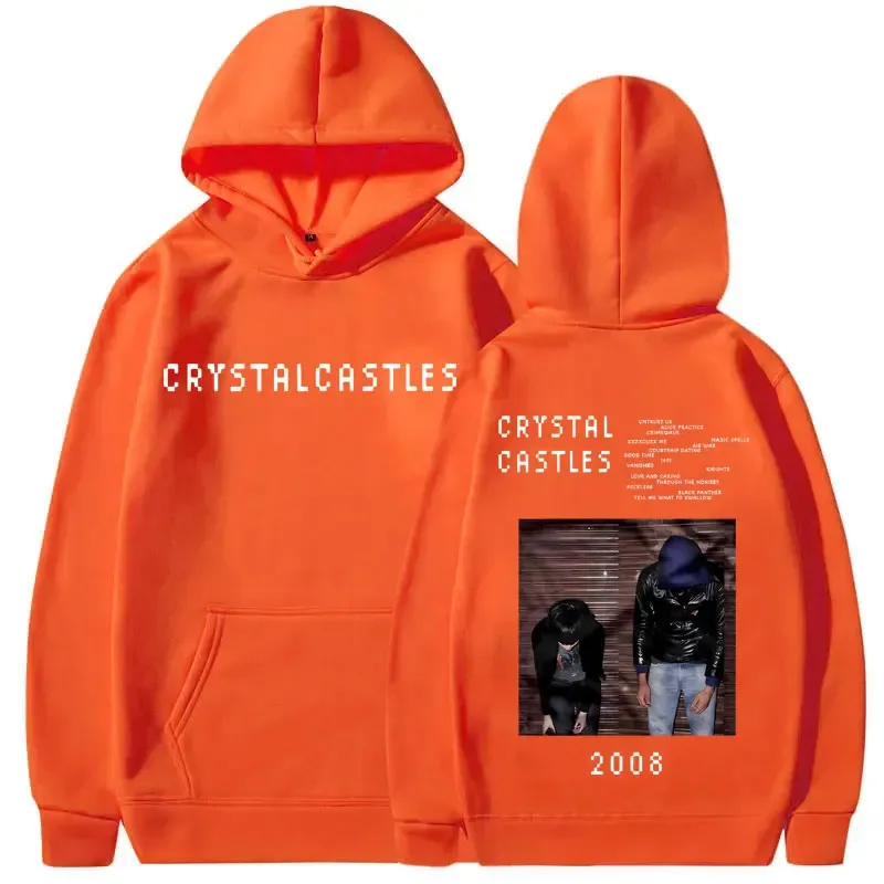 Crystal Castles Hoodie Men Women Hip Hop Rock Oversized Sweatshirt Male Vintage Gothic Streetwear Men's Fleece Cotton Hoodies — image 10