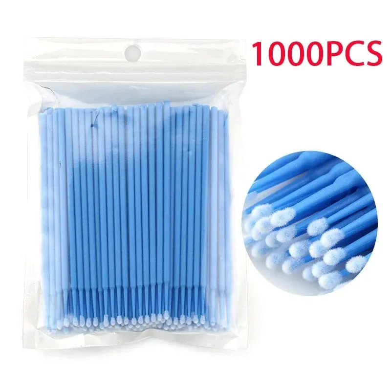 500/1000PCS Eyelash Brushes Crystal Swab Microbrushes Eyelash Extension Brush Grafting Lash Removing Applicators Makeup Tool — image 12