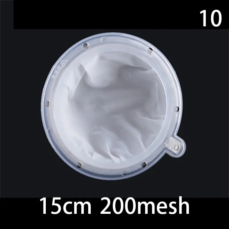 1pc 100/120/200/300/400/450 Mesh Nylon Filter Stainless Steel Funnel For Fruit Milk Traditional Chinese Medicine Oil White Wine — image 16