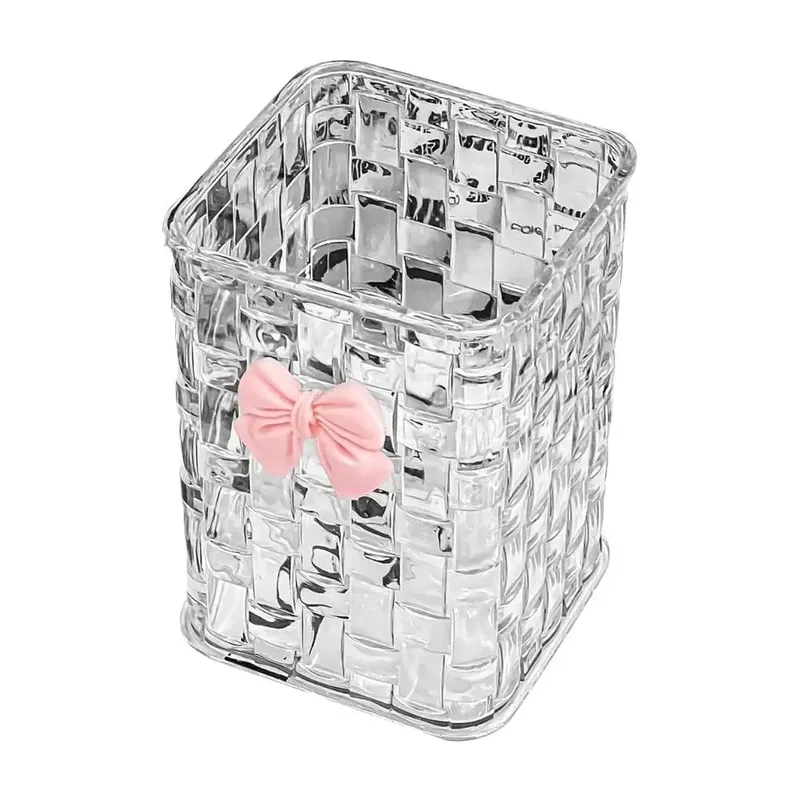 Clear Acrylic Makeup Brushes Storage Box Nail Polish Display Stand Rack Jewelry Case Desk Cosmetic Organizer Lipstick Storage