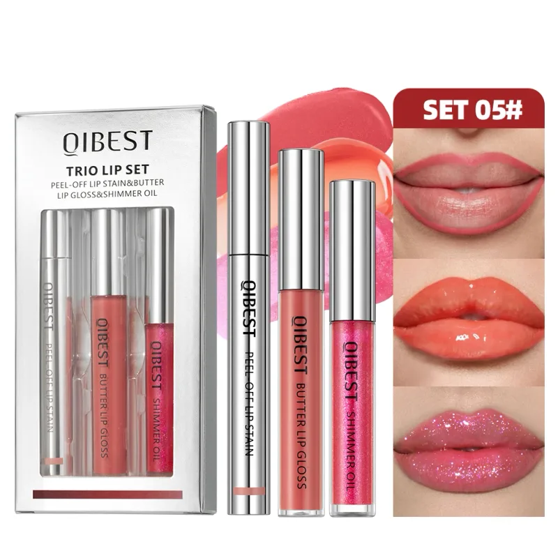 Multifunctional Makeup Sets Peel Off Lip Stain Tattoo Mirror Lipgloss Shimmer Lip Oil Lasting Cosmetics Lip Glaze Tint — image 11