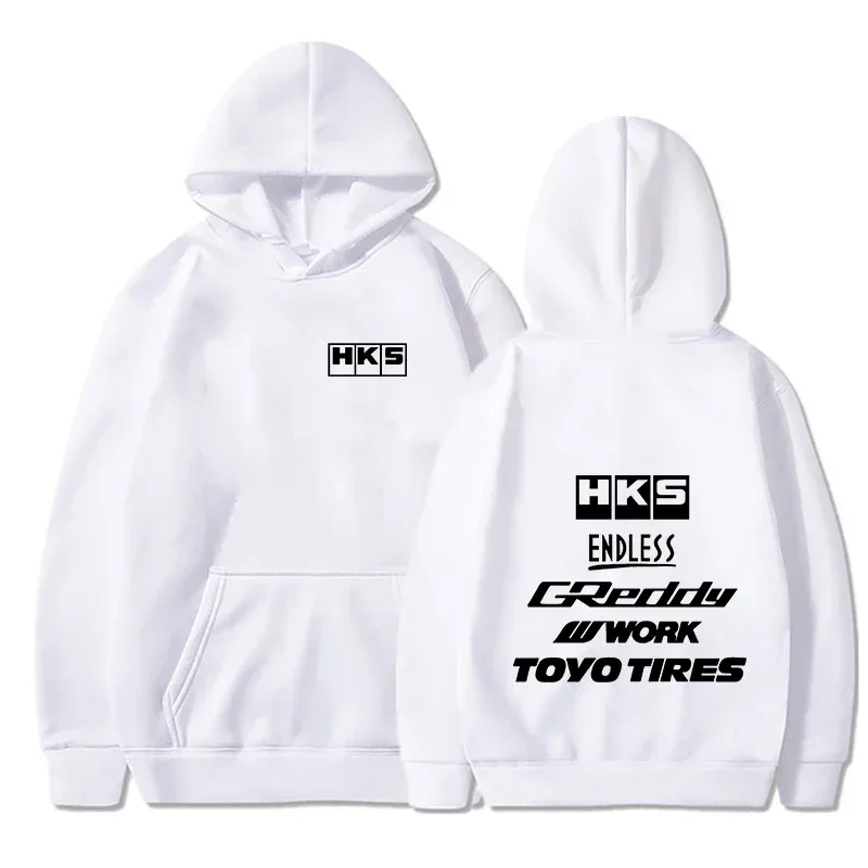 2025 moda męska fajna bluza z kapturem japonia JDM zmodyfikowany samochód HKS ENDLESS bluza z kapturem mężczyźni kobiety Vintage bluza na co dzień z długim rękawem swetry — image 2