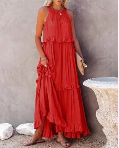 Lotus leaf edge dresses for women — image 8