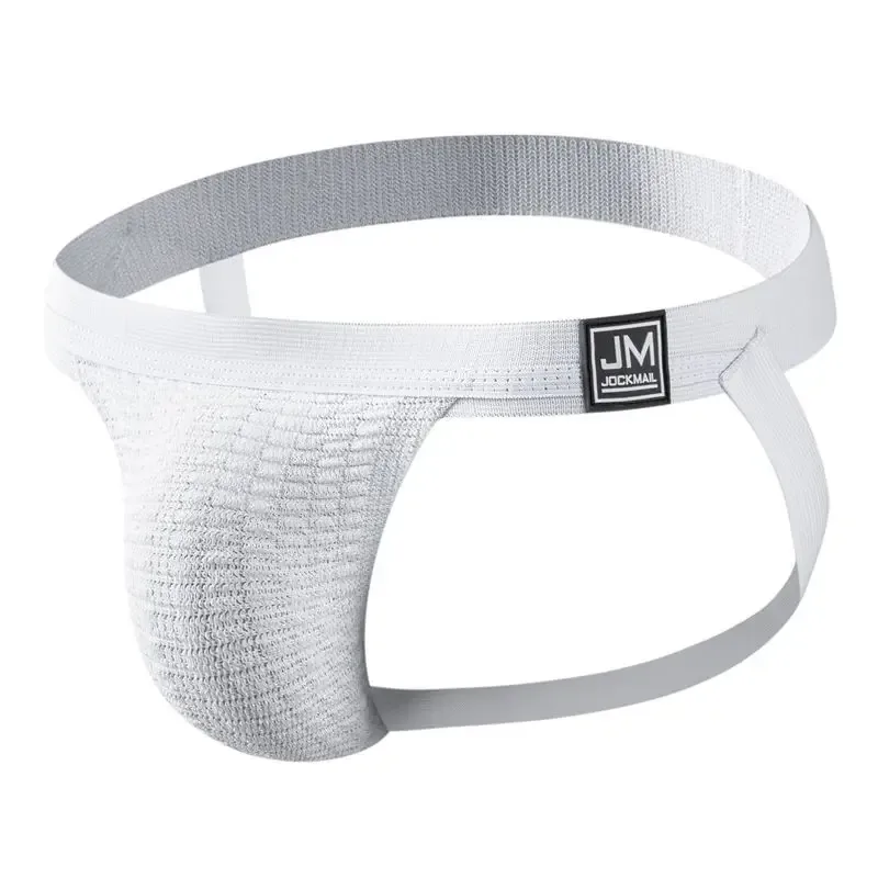 Jockmail Sexy Men Underwear Briefs Jockstrap Bare Buttocks Panties Gay Male Panties Shorts Bulging Bag Soft Underpants Cueca — image 25