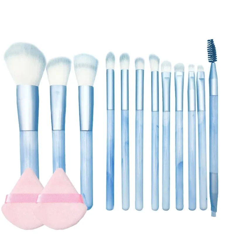 10/14Pcs Makeup Brushes Set EyeShadow Foundation Women Cosmetic Loose Powder Blush Super Soft Blending Make Up Brush Beauty Tool — image 19