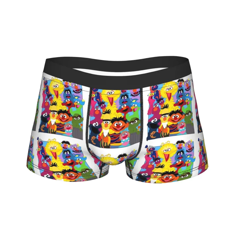 S-Sesames Streets Tango Elmo & Grover Unterwäsche Herren Shorts Slips Lustige Boxershorts Qualität Customs Oversize Höschen — image 20