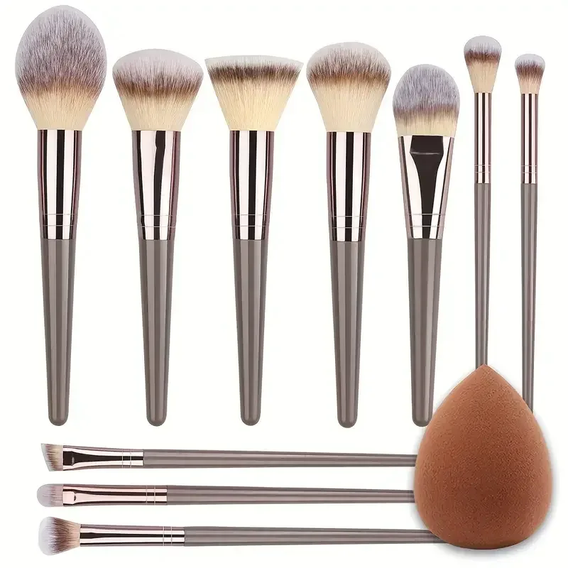 3-20PCS Makeup Brushes Set Foundation Highlighter Eyeshadow Blush Concealers Brush Female Beauty Tools Beauty Sponges Thumb Puff — image 14