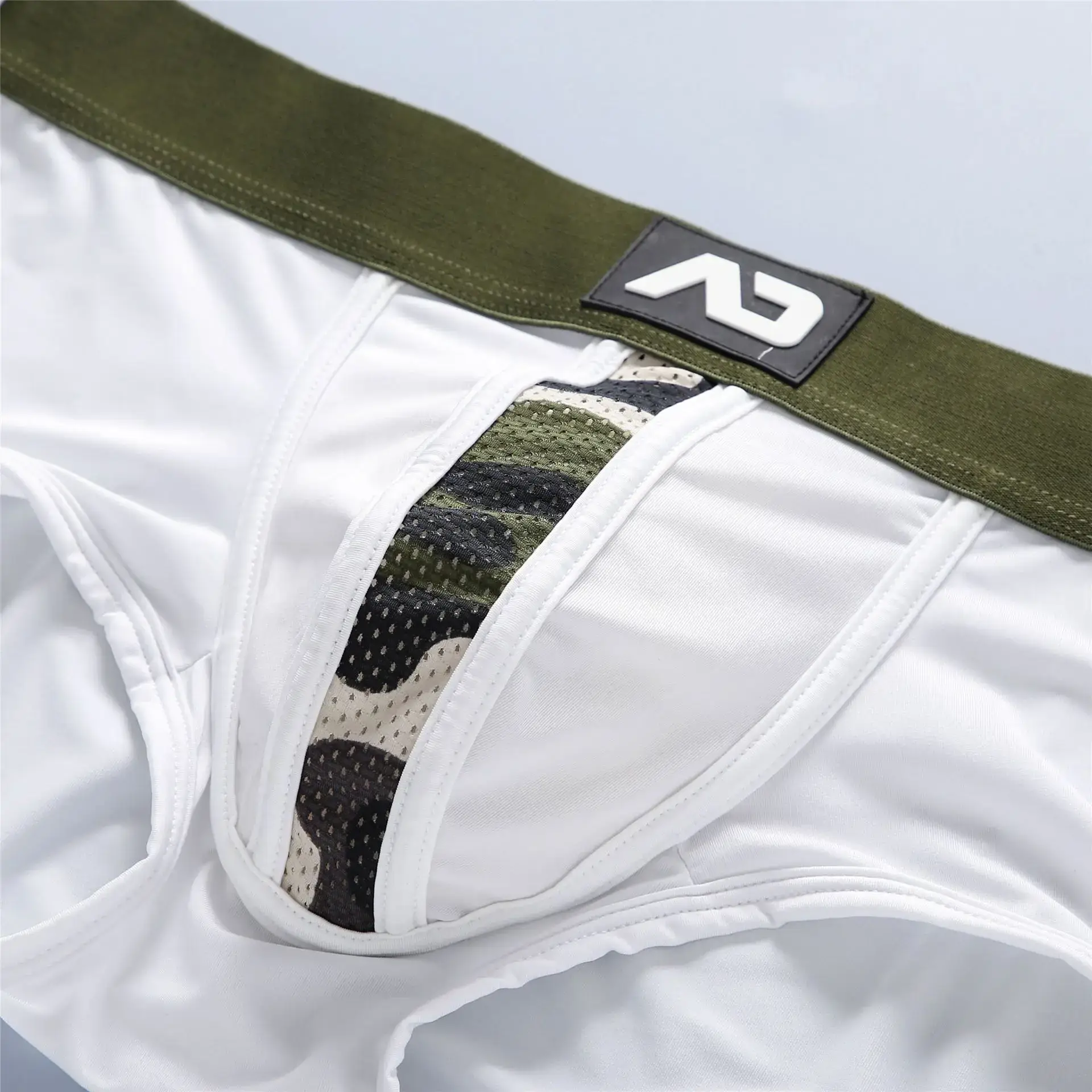 Sous-vêtements d'angle plat pour hommes, taille basse, sac tridimensionnel élastique Sexy, confortable, sous-vêtements d'angle plat, nouvelle collection — image 8