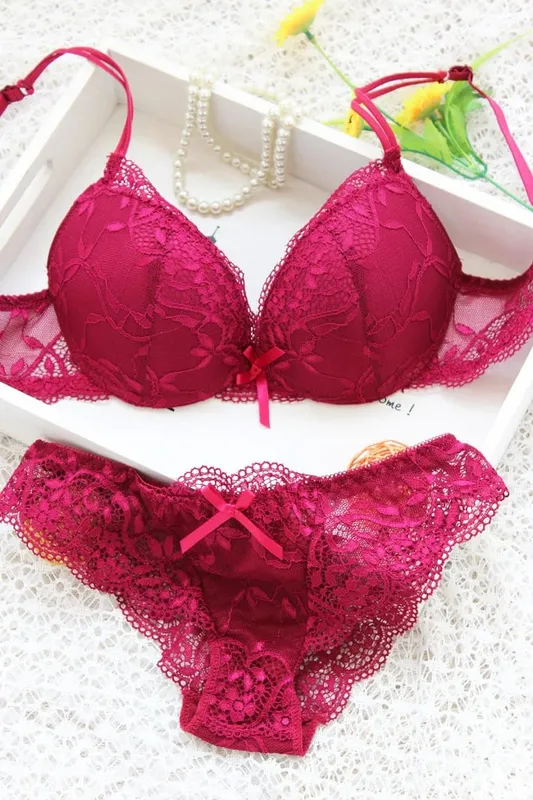 Lingerie Beautiful 2 Pcs Underwear Transparent Lace Exotic Sets See Through Delicate Bilizna Sexy Fancy Intimate — image 3
