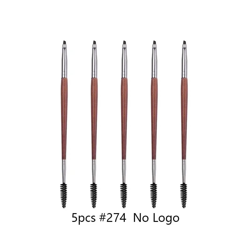 1 piece #274 Double ended Angled eyebrow Eyelashes Makeup brush Natural wood Professional Make up brushes cosmetic tools — image 9