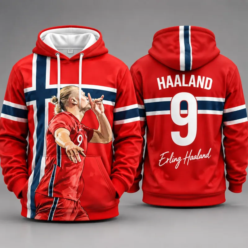 Norwegian Football Jersey 3D Print Men Sweatshirt Autumn/Winter Hoodies Y2k Hoodies for Men Men Clothing Streetwear Harajuku — image 2