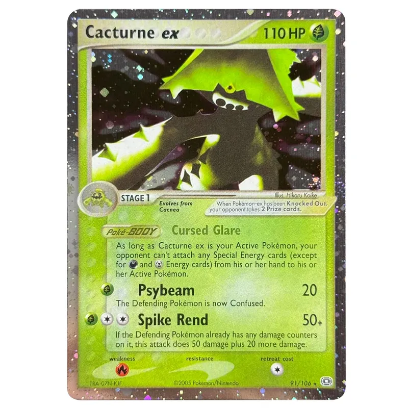 Proxy karty Holografický Emerald Cacturne Rayquaza Skryté legendy Kyogre Crystal Guardians Alakazam Star Flareon Metagross — image 23