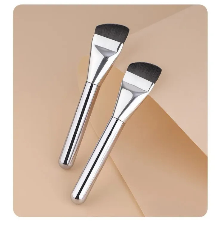 1 piece Flat Thin Foundation Makeup Brushes Fine Liquid Foundation Make up Brush BB Cream Mask applicator Face cosmetic tools — image 8