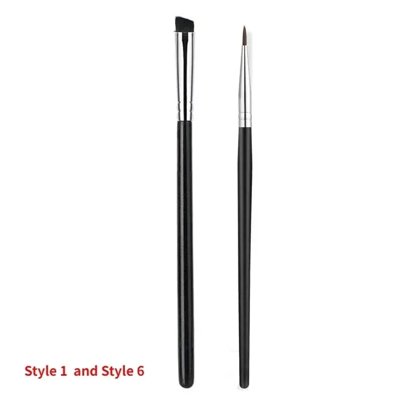 Bent Liner Makeup Brushes Angled Eyeliner Brush Fine Eyeliner Brushes Eye Contour Makeup Tool Eyeshadow Eye Brow Brushes Tool — image 9