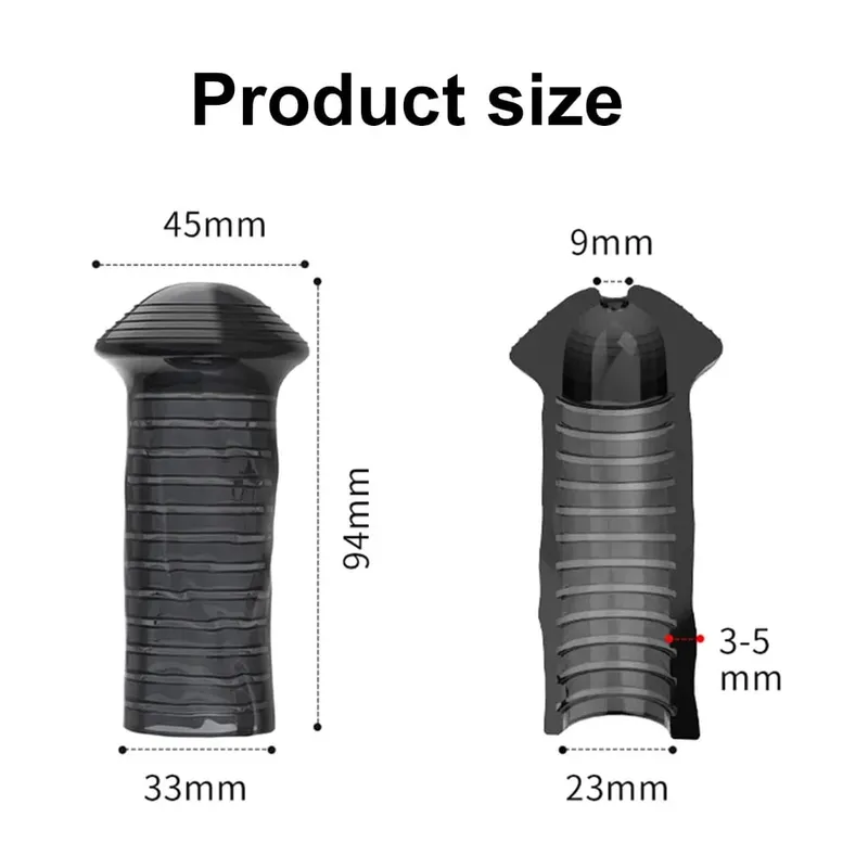 Reusable Penis Sleeve Glans Penis Enlarger Extender Delay Ejaculation Anal Butt Plug Adult Sex Toys For Men Couples Sexshop — image 6