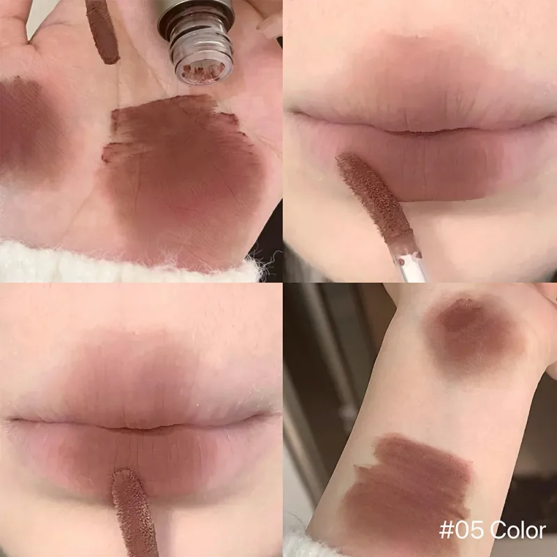 Matte Finish Lip Glaze Velvet Texture Whitening And Nourishing Lipstick For All Skin Types Available In Multi Colors — image 10