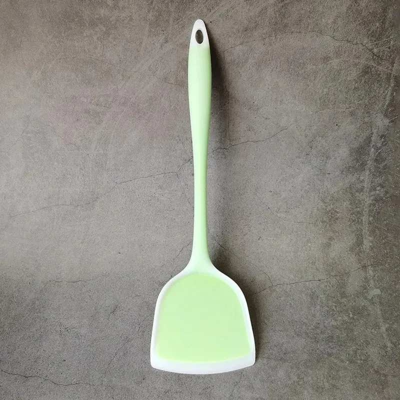 Silicone Kitchen Ware Non-stick Set Cooking Utensils Tools Egg Fish Frying Pan Scoop Fried Shovel Spatula Cooking Utensils — image 10