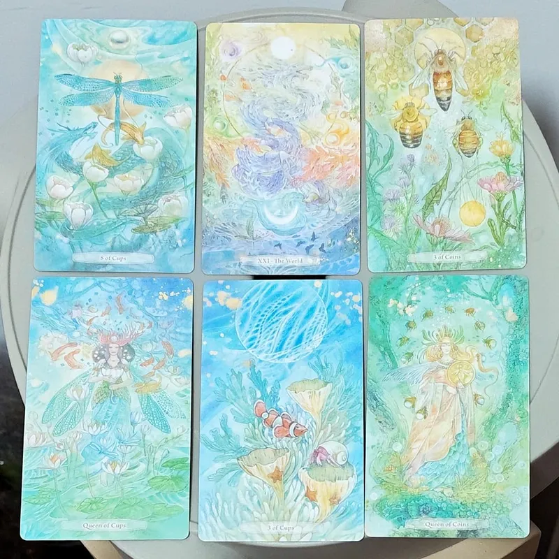 Verdance Tarot pakli merev dobozban 78 db Lyrical természet ihlette RWS Tarot kártyák Dupla dombornyomott karton 12*7cm — image 5