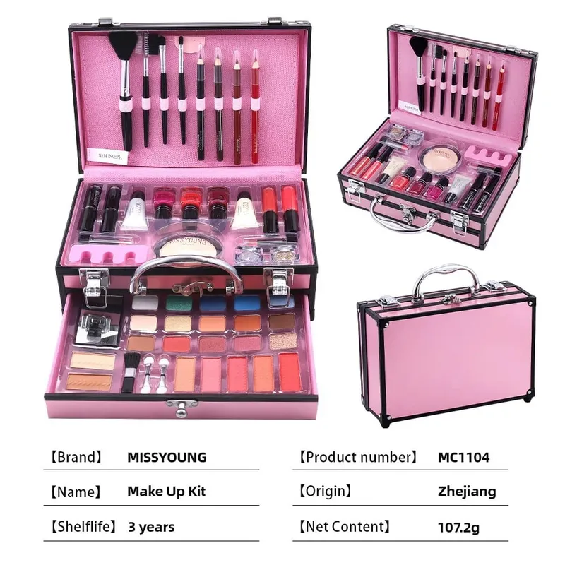 Hot Sale Multifunctional Makeup Sets Matte Eyeshadow Lipstick Highlight Blush All In One Portable Full Face Cosmetic Makeup Kit — image 6