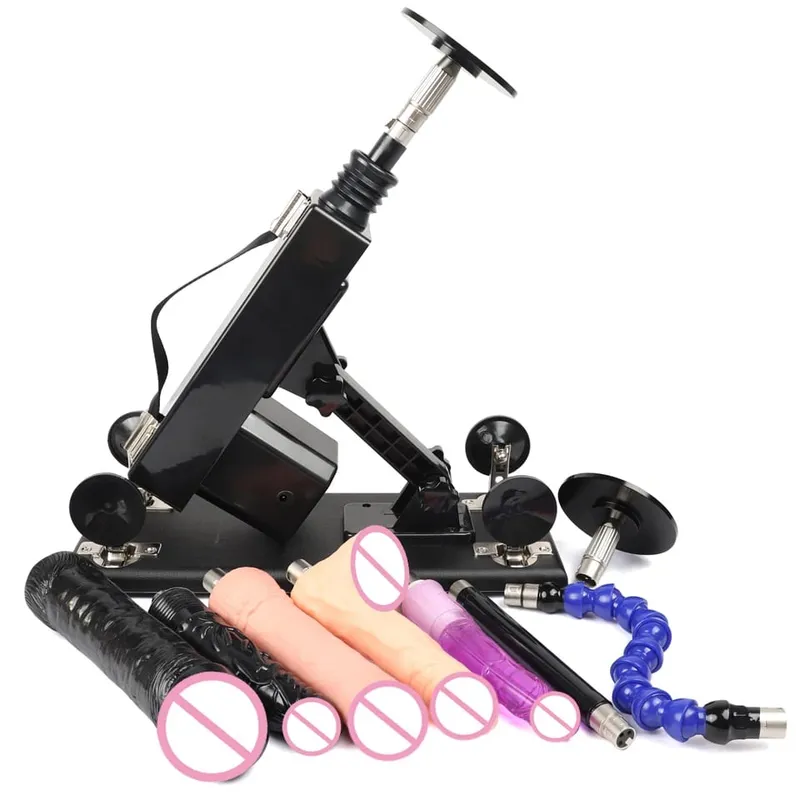 Sex Machine for Woman Adjustable Masturbating Pumping with 3XLR Accessories Sex Gun Love Machine for Men Adult Toys