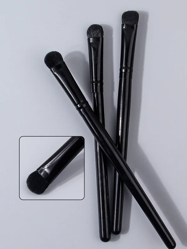3PC Pro Eye Brush Set - Soft Blending & Packing Eye Shadow Brushes Skin-Friendly Daily Makeup Kit for Beginners — image 3