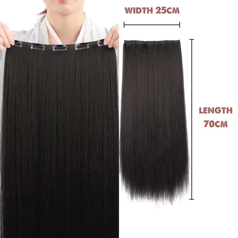 Hanfu wig piece corn whisker hairstyle one piece hair extension non knotted long straight hair piece antique hairstyle for women — image 31