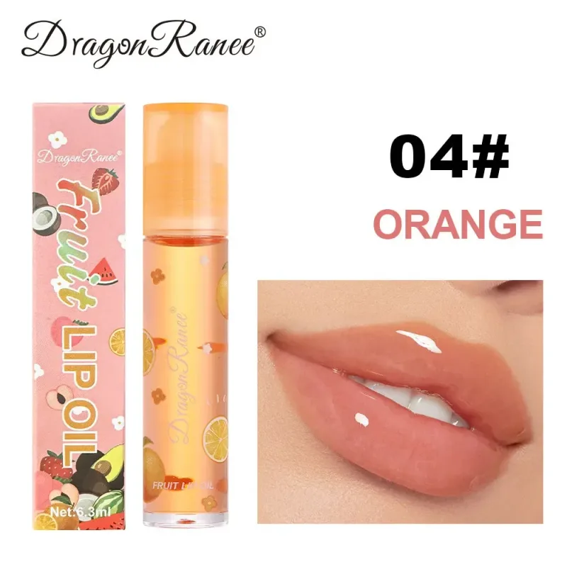 6 Colors Furit Lip Oil Plumping Lip Gloss Oil Moisturizing Lips Makeup Lip Balm Lasting Liquid Lipstick Nourishing Cosmetics