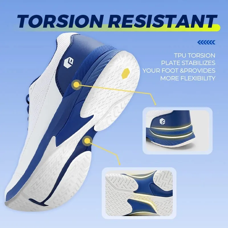 FitVille Men'S Tennis Shoes Wide Version 2E Professional Training Sports Shoes Breathable Non-Slip Rackets With Arch Support — image 3