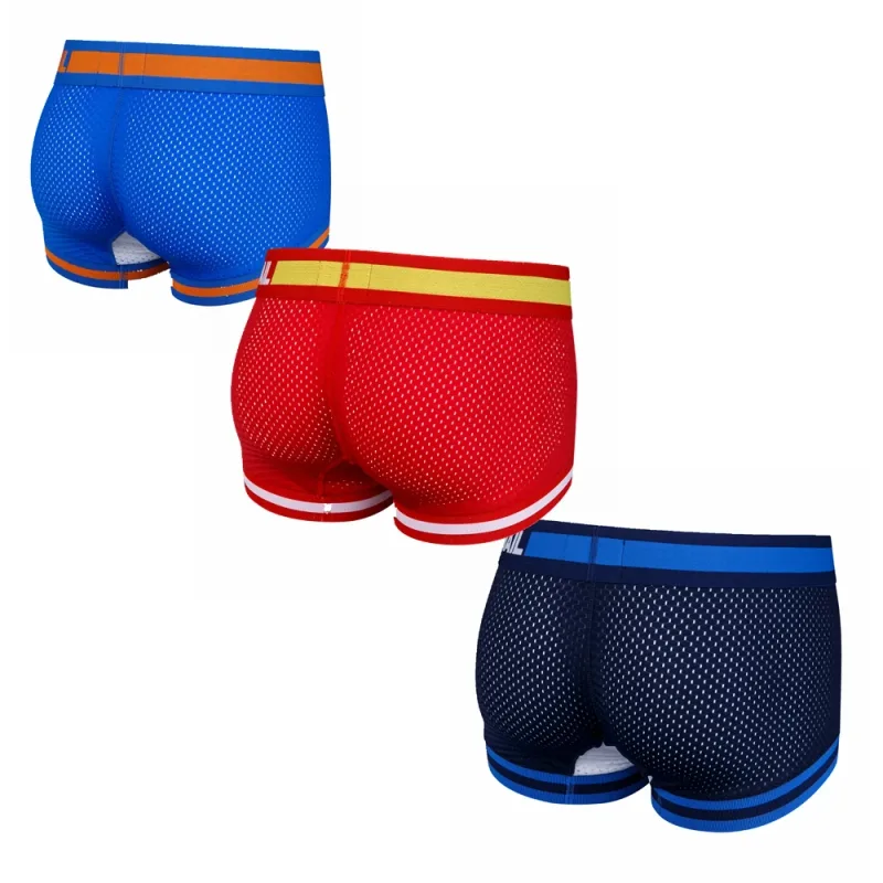 5pcs Man Underpants Boxershorts Mesh Nylon Men Boxers Male Breathable Underwear Men’s Panties Soft Boxer — image 3