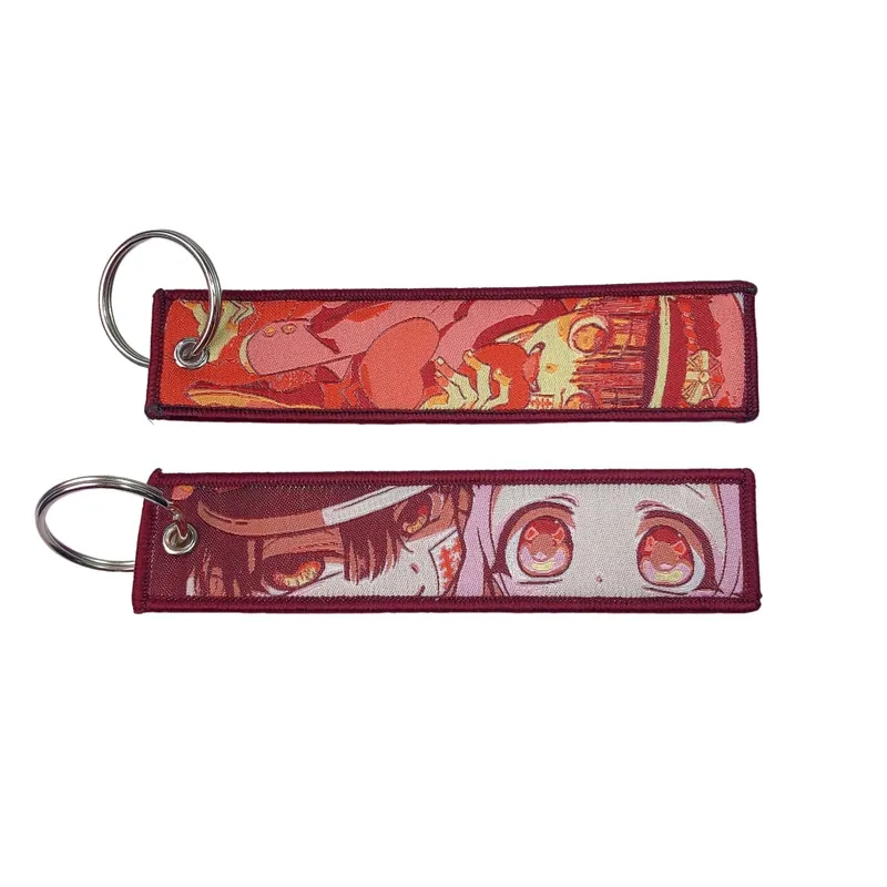 Anime Lock Keychain Fan Gifts Jet Tags Embroidery Key Tag Cute Car Pendant Keyring Ornament Bag Purse Charm Accessories Gifts — image 20