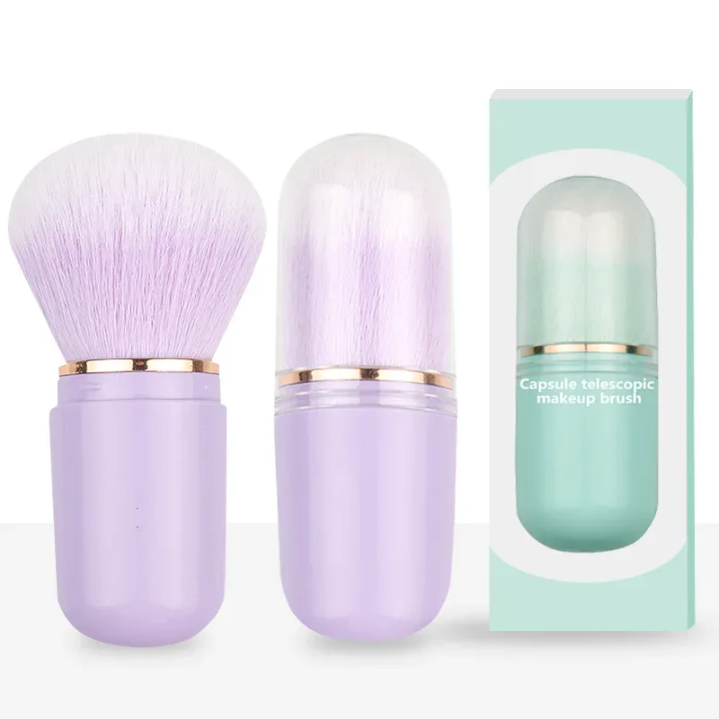 Single Makeup Tools Portable Mini Makeup Brushes Retractable Beauty Tools Loose Powder Brush Blush Brush Makeup Brushes — image 9
