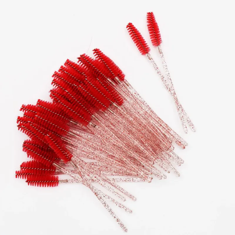 50Pcs Crystal Eyelashes Brush Comb Disposable Eye Lashes Extension Mascara Wands Makeup Professional Makeup Beauty Tool — image 2