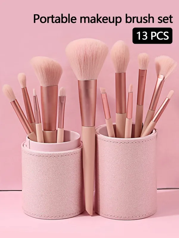 New 13 Pcs/set In Barrels Makeup Brushes Set Powder Foundation Blush Contour Eyeshadow Brow Lashes Cosmetic Brushes Beauty Tools — image 8