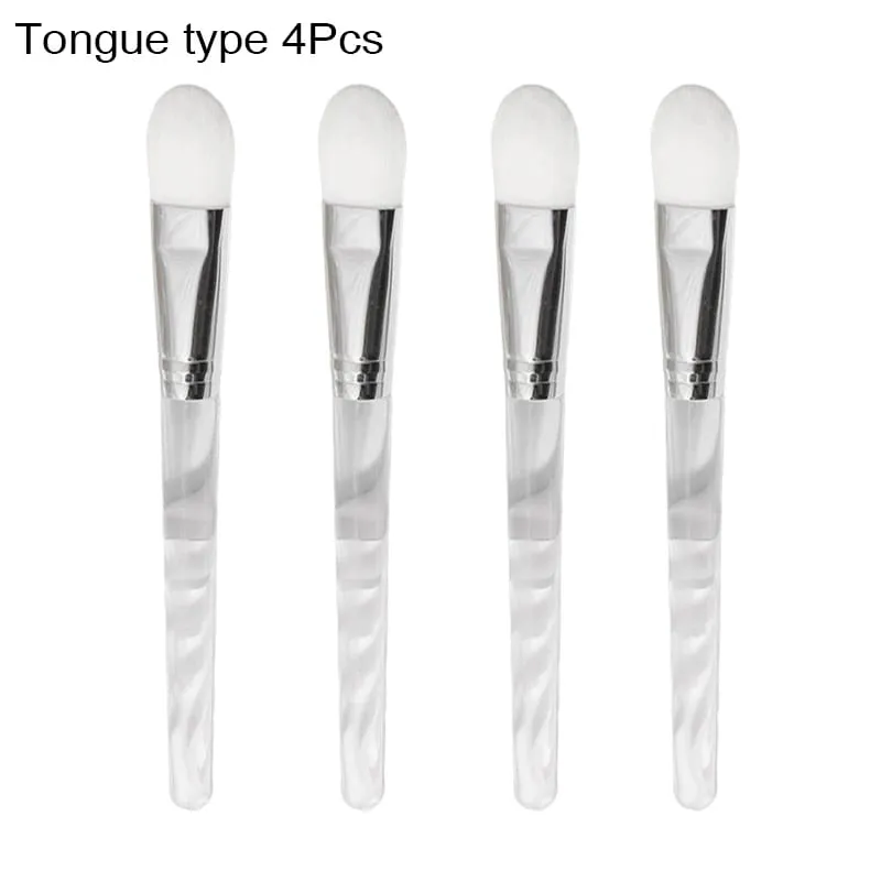 12/6/2pcs Facial Mask Brushes Set Face-Mask Applicator Soft Facial Application Brush with Clear Plastic Handle for Skin Care — image 15