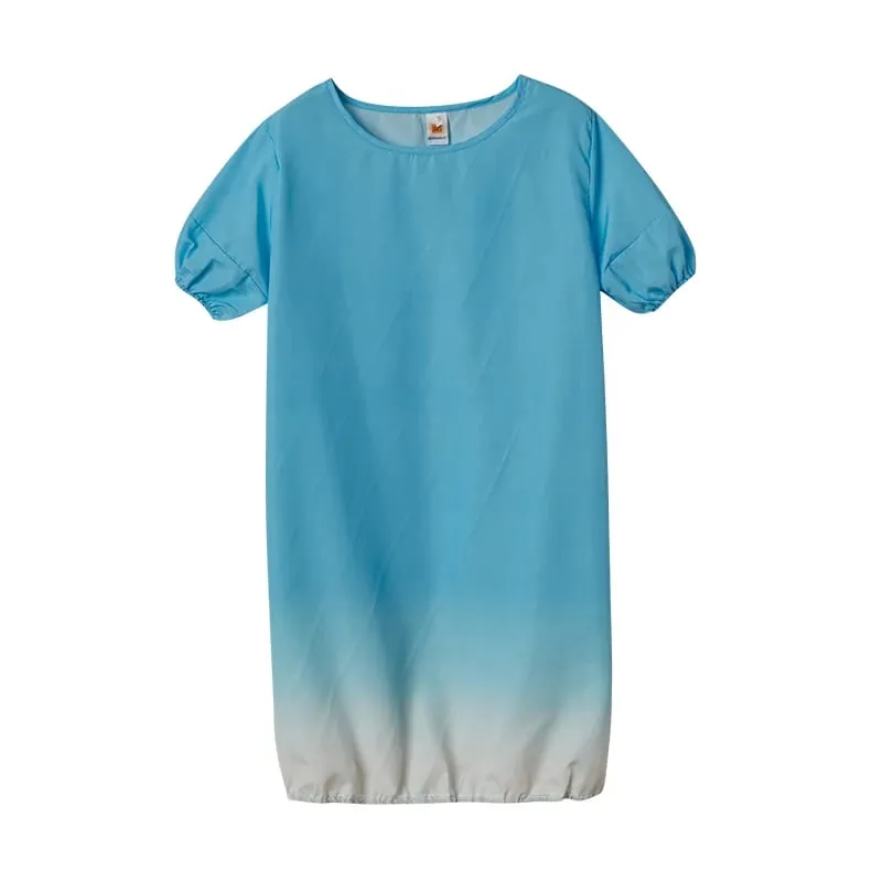 2024 European and American Cross-border New Product Oversized Women's Clothing New Casual Gradient Dress
