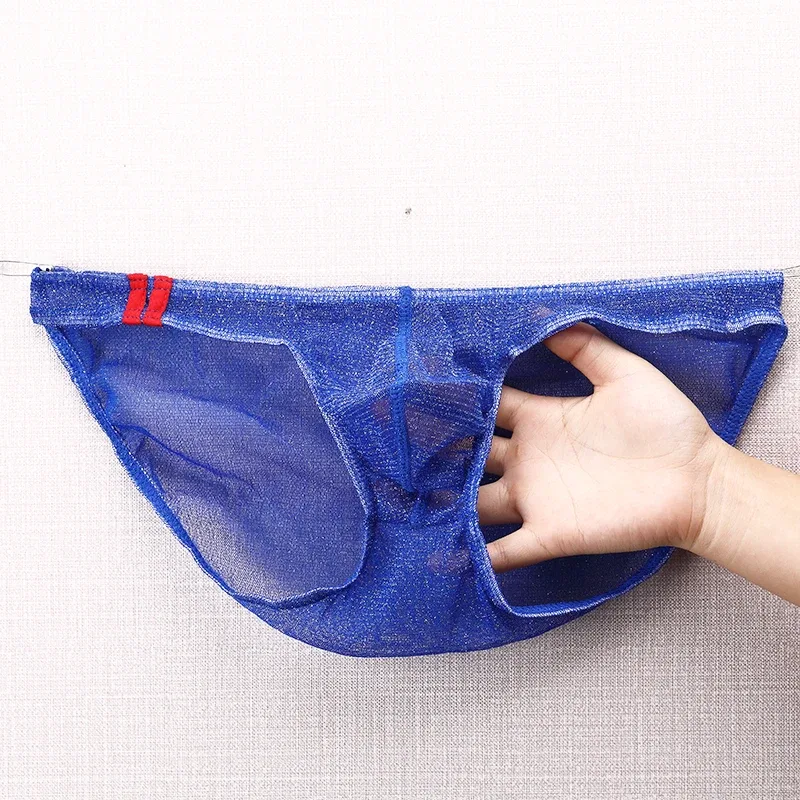 Herren-Unterwäsche-Slips, ultradünn, atmungsaktives Mesh-Höschen mit niedrigem Bund — image 15