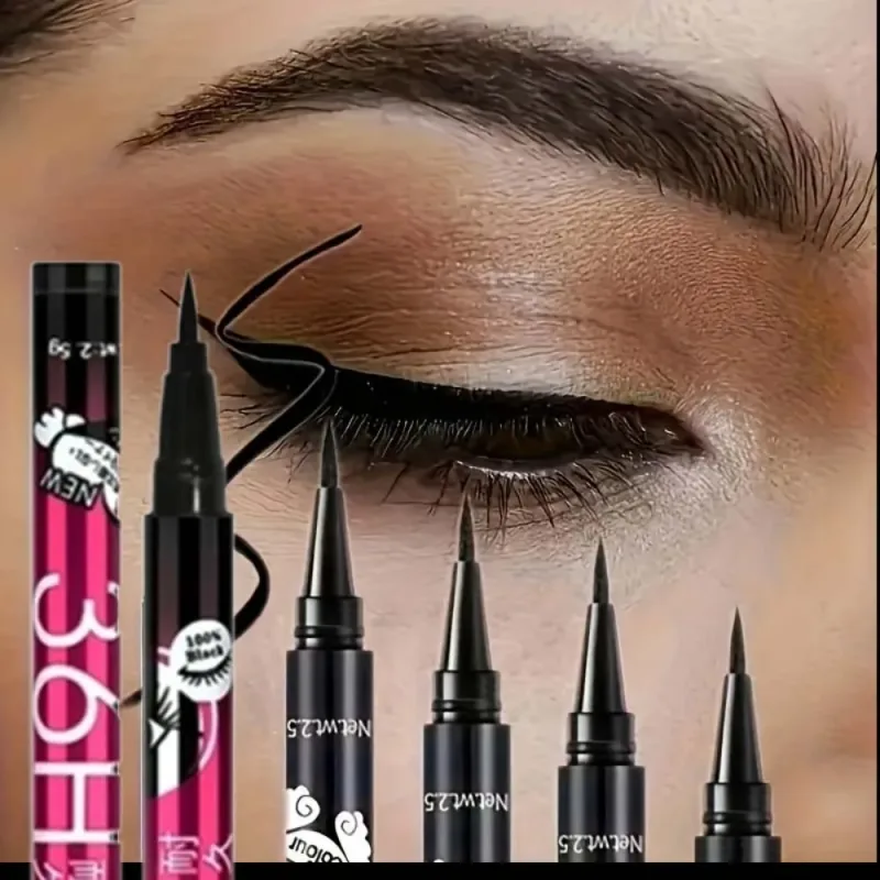 1/3/5 st Slät svart flytande Eyeliner Pen Ultrafin pennspets 36H Eye Liner Penna Vattentät Långvarig nybörjarsminkning
