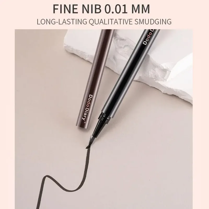 New Black Brown Color Liquid Eyeliner Pen Waterproof Long-lasting Natural Eye Liner Pencil Fast Dry Soft Texture Makeup Tools — image 4