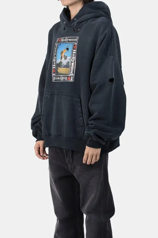 Nieuwe Oversize PALY Hoodies Heren Vrouw Gewassen Zwart Beschadigd Beste kwaliteit Casual Vintage Vest Zip Sweatshirts