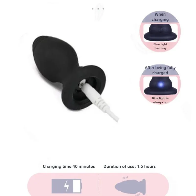 Sumbat Anal Ekor Rubah dengan Remote Control Bergetar-Bulu Palsu & Mainan Dewasa Permainan Peran Silikon Mainan Seks BDSM Multiwarna untuk Pasangan — image 5