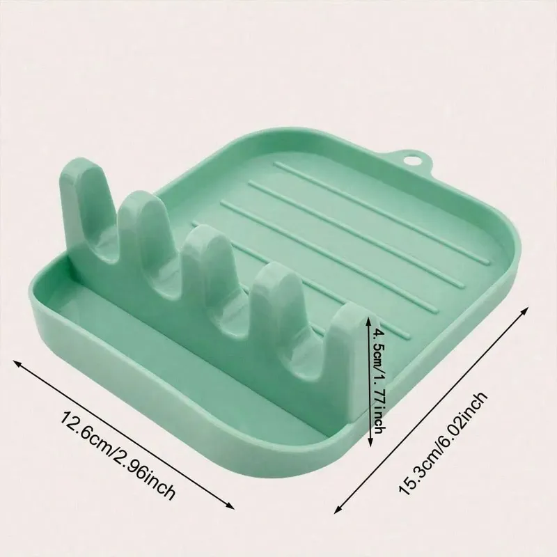 1pc Household Multifunctional Spatula Rack Kitchen Shovel Spoon Storage Rack Sitting Cutting Board Spatula Pot Cover Shelf — image 3