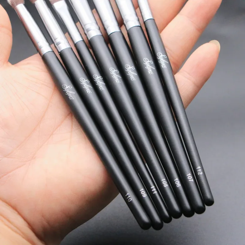 Eyeshadow Makeup Brush Set 7pcs Blending Eyebrow Complete Eye Shadow Professional Make Up Brushes Kit With Bag — image 6