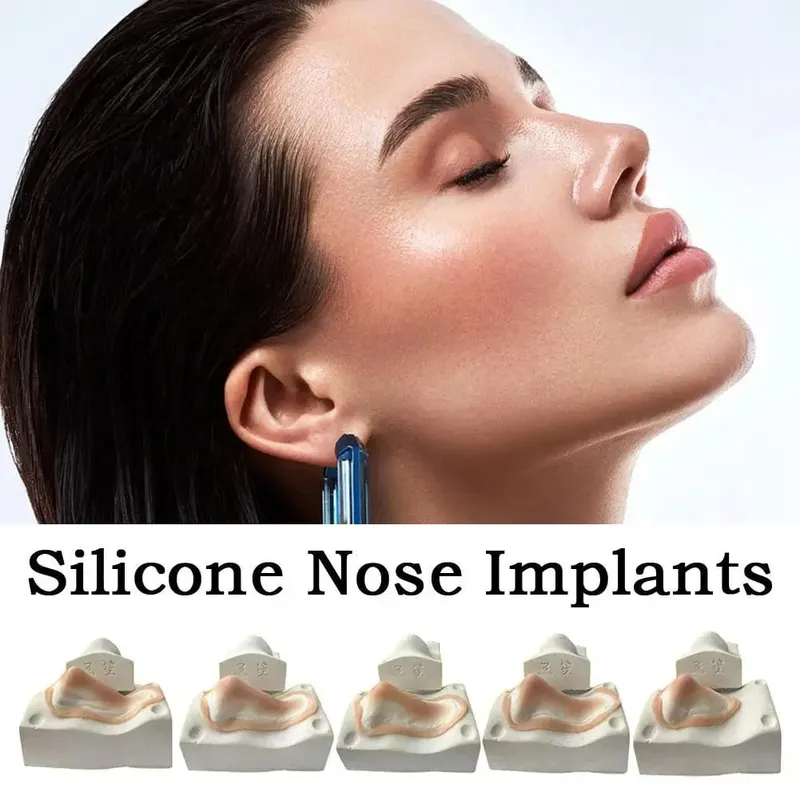 1pc realista silicone falso nariz & queixo prótese reutilizável skin-friendly3d falso nariz efeitos especiais ferramentas de maquiagem para cosplay — image 2